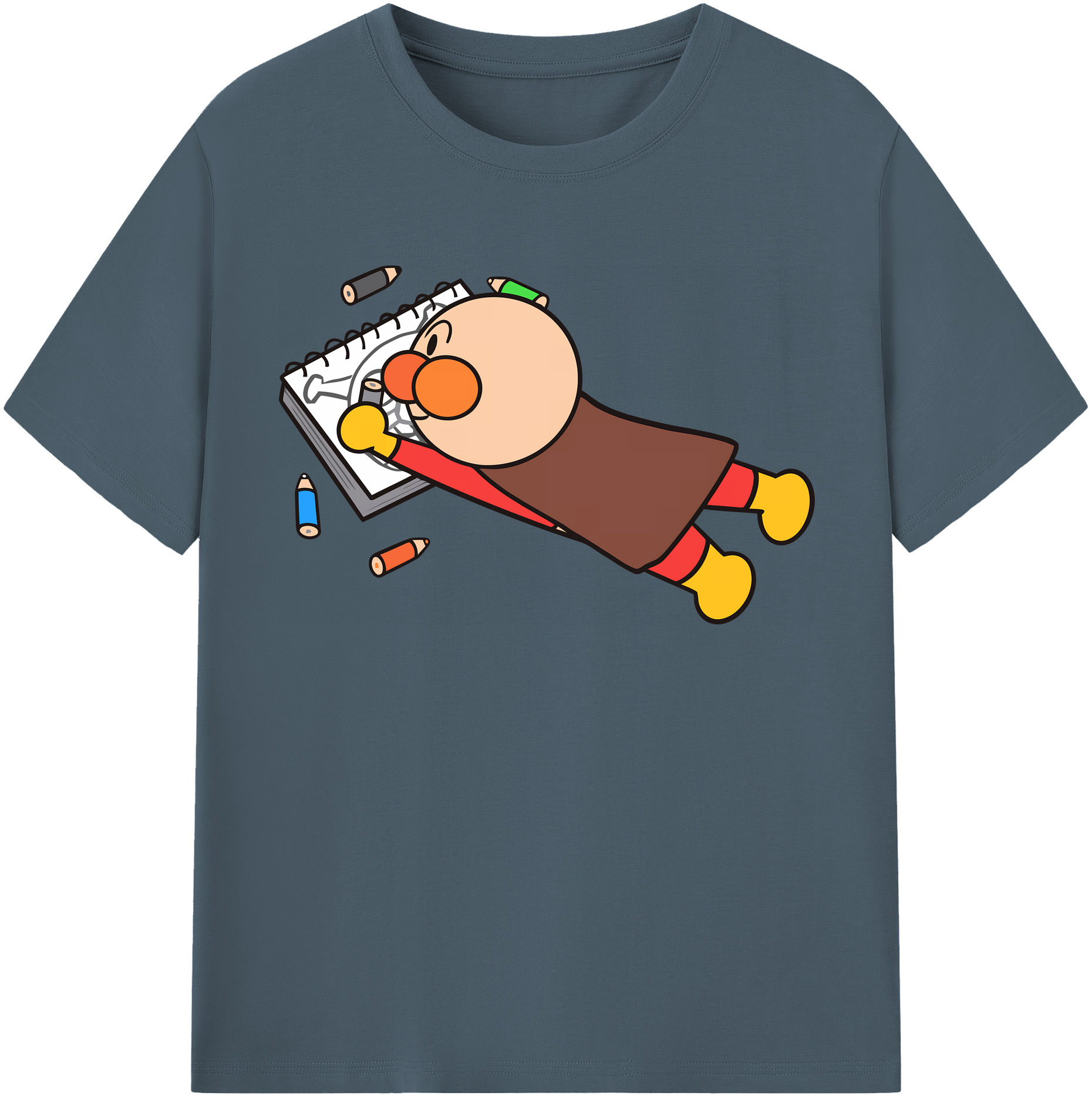 （画像用） アンパンマン Anpanman 綿100％半袖Tシャツ（フロントプリント）